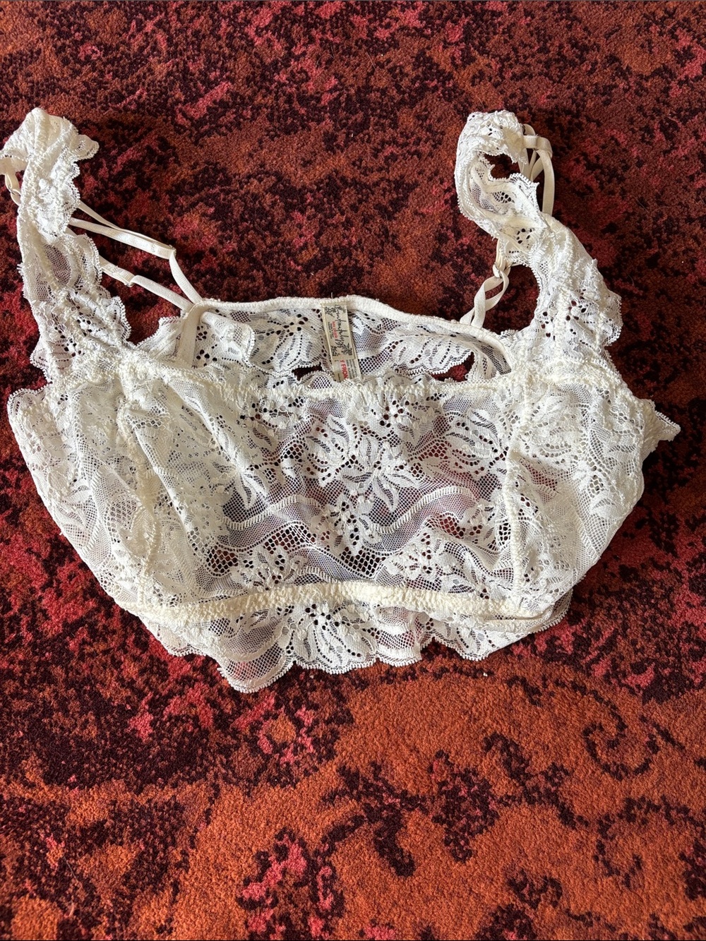 Free People Ivory Lace Bralette